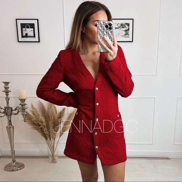 NWT Zara Textured Weave Dress - Picture 12 of 17